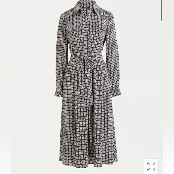 J. Crew Dresses & Skirts - J. Crew button front dress in geometric print